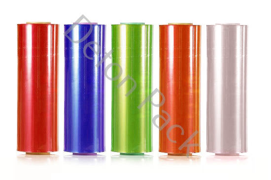 Colored PVC Shrink Wrap Rolls - Red, Green, and Yellow